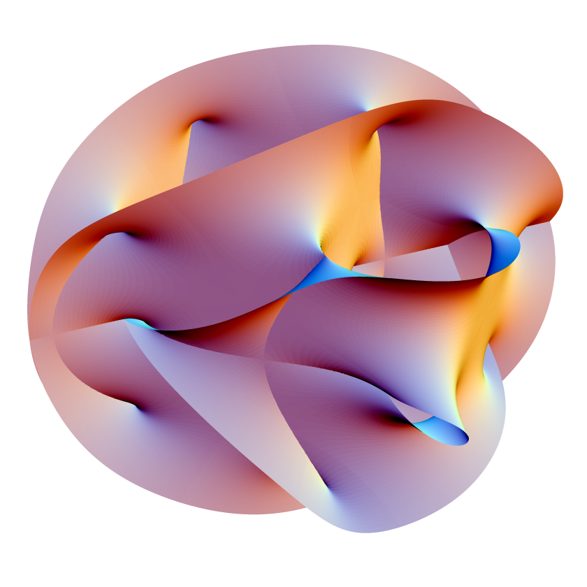 Figure 8. Two-dimensional cross-section of a Calabi-Yau manifold, named after Eugenio Calabi and Shing-Tung Yau.