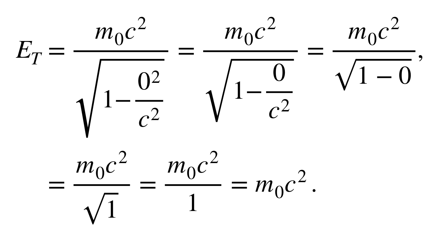 Derivation sketch of the energy components