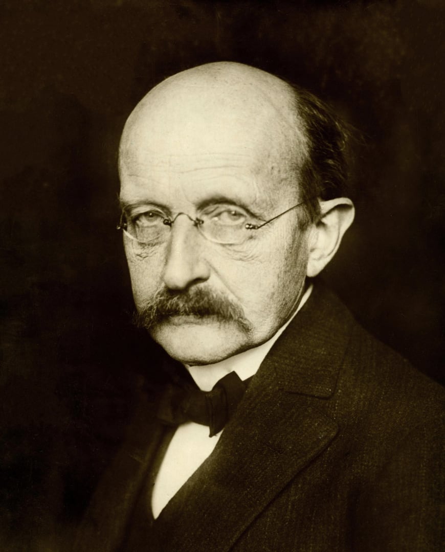 This cheery looking fellow was a physicist and a genius. His name was Max Planck. A photograph from 1933.